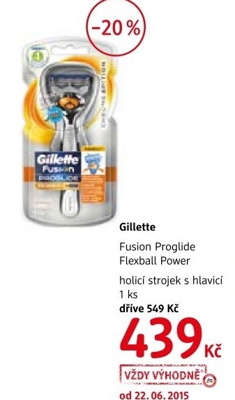 Strojek holici pansky power silver flexball proglide fusion gillette