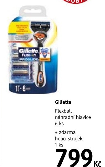 Nahradni hlavice panske flexball proglide fusion gillette