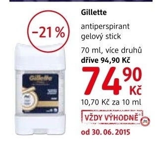Deodorant stick pansky gelovy clear gel gillette