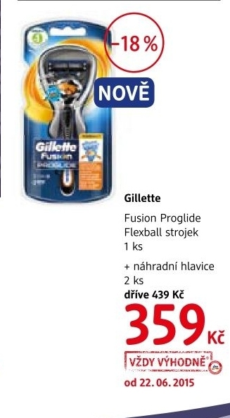 Strojek holici pansky flexball proglide fusion gillette