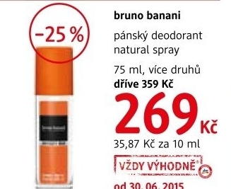 Deodorant parfemovany pansky bruno banani