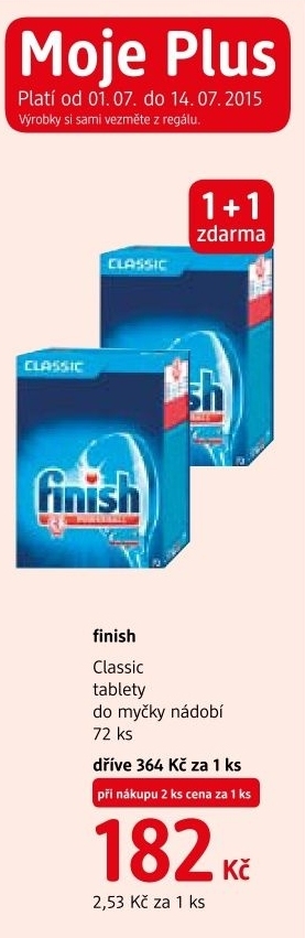 Tablety do mycky classic finish