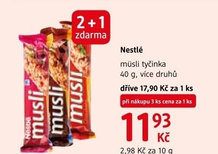 Tycinka musli nestle