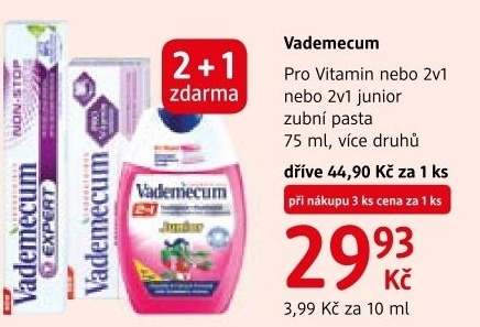 Pasta na zuby pro vitamin vademecum