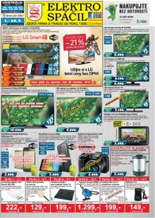 akční leták Elektro Spáčil 1.7.2015-14.7.2015