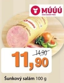 Salam sunkovy maso uzeniny pisek