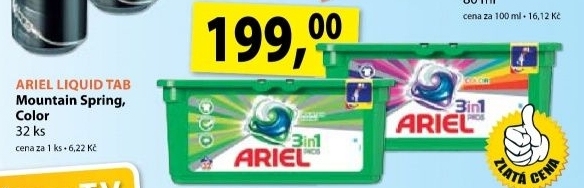 Praci kapsle ariel 3v1