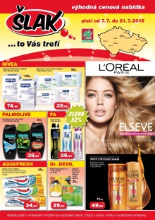 akční leták Šlak drogerie 7.7.2015-21.7.2015