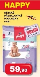Podlozky prebalovaci happy bella