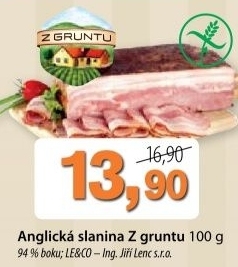 Slanina anglicka z gruntu