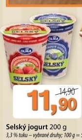 Jogurt selsky ochuceny olma