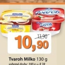 Dezert tvarohovy ochuceny milko