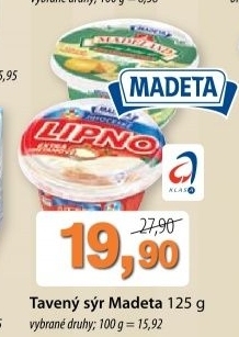 Syr taveny madeta