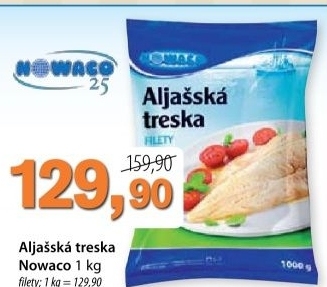 Treska aljasska filety mrazena nowaco