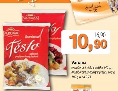Testo bramborove v prasku varoma