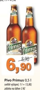 Pivo svetle vycepni 10 primus