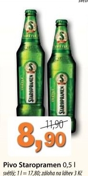 Pivo svetle vycepni 10 staropramen