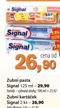 Pasta na zuby family signal