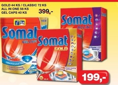 Tablety do mycky gold somat
