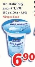 Jogurt bily dr halir