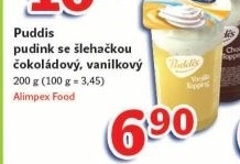 Dezert pudink se slehackou puddis campina