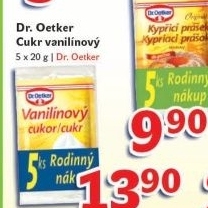 Cukr vanilinovy dr oetker
