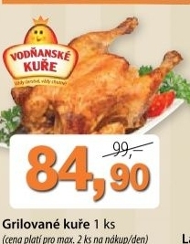 Kure grilovane vodnanske kure
