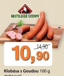 Klobasa s goudou kostelecke uzeniny