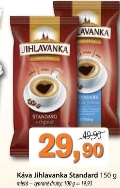Kava mleta standard jihlavanka
