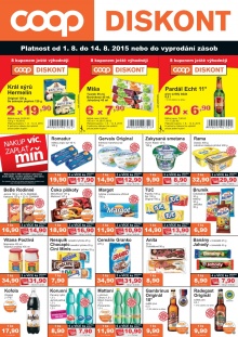 akční leták COOP 1.8.2015-14.8.2015