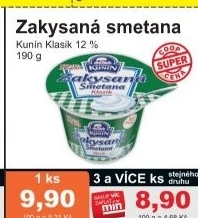 Smetana zakysana klasik kunin 12