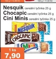 Tycinka cerealni nesquik nestle
