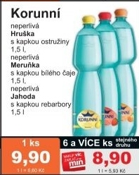 Voda ochucena korunni