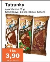 Oplatky tatranky celomacene sedita