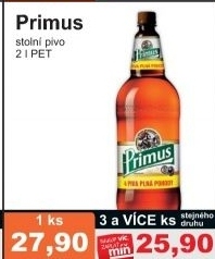 Pivo svetle vycepni 10 primus