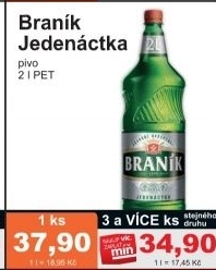 Pivo jedenactka 11 branik