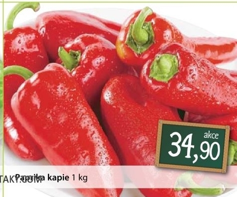 Paprika cervena kapie