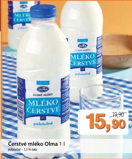 Mleko cerstve olma 1 5 polotucne