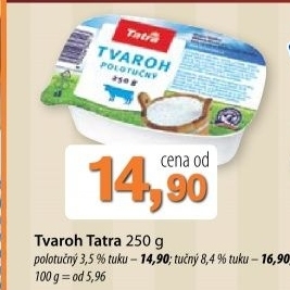 Tvaroh polotucny 3 5 tatra