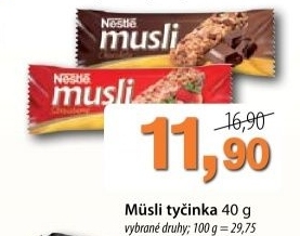 Tycinka musli nestle