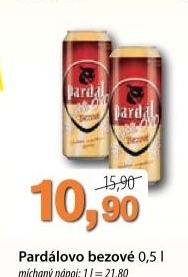 Pivo ochucene bezove pardalovo