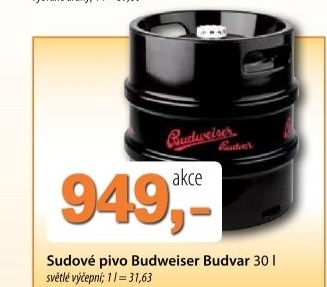 Pivo svetle vycepni budweiser budvar sud