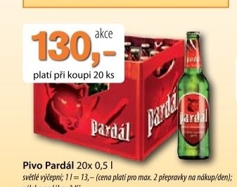 Pivo svetle vycepni 10 pardal