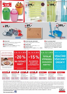 akční leták Kika nábytek 3.8.2015-13.9.2015