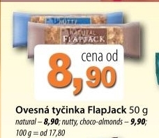 Tycinka ovesna flapjack bonavita