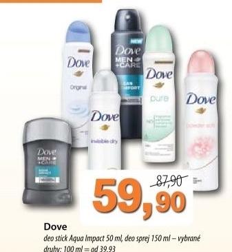 Deodorant sprej dove