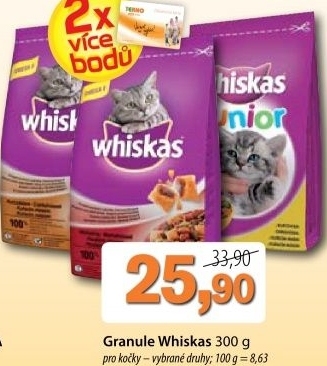 Granule pro kocky whiskas