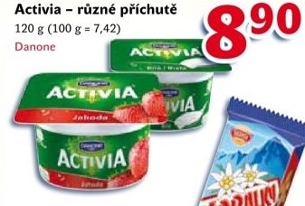 Jogurt ochuceny activia danone