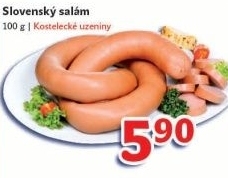 Salam slovensky toceny kostelecke uzeniny