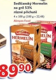 Syr hermelin na gril sedlcansky
